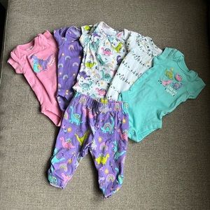 Preemie Dino Bodysuit (5-pack) and Pant